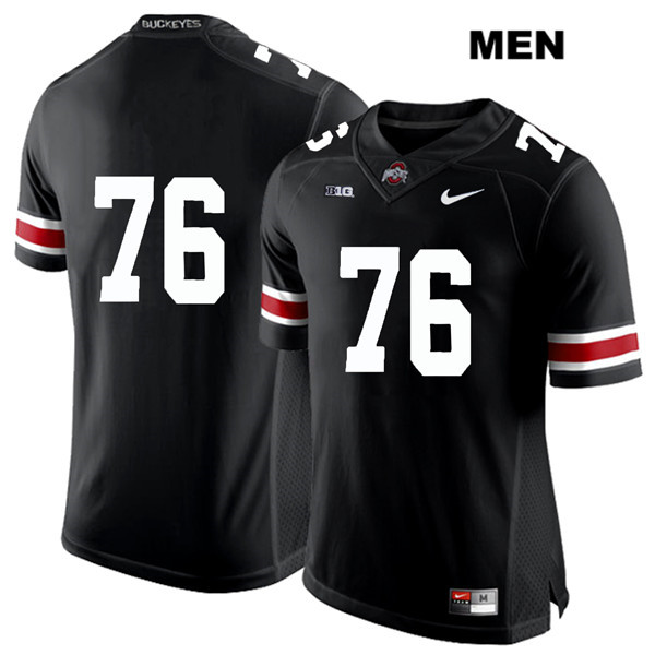 Ohio State Buckeyes Men's Branden Bowen #76 White Number Black Authentic Nike No Name College NCAA Stitched Football Jersey NN19Z72UR